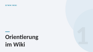 Video auf YouTube ansehen: Orientierung im Wiki