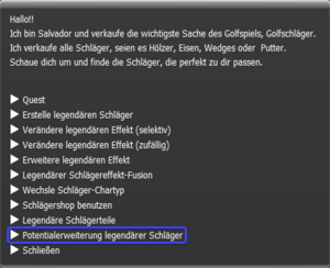 Salvador Menüpunkt Potentialerweiterung fort. legendärer Schläger.png