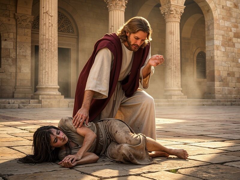File:Femme adultere et Jesus.jpg