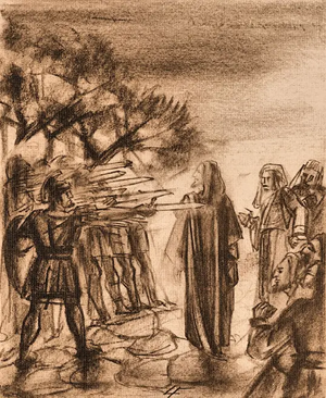 Saluto dei soldati romani a Gesù